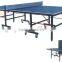 Promotion outdoor low price Aluminium tennis table/easy folding bule top table