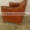 Club Leather armchair for sale , Living room chair single sheet leather sofa