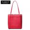 long strap leather shoulder bag shopping hand bags zipper with front slot female