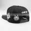 Factory made custom flat brim snapback cap with 3D embroidery logo