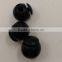 black adjustable ball/round plastic cord lock plastic cord stopper K-072