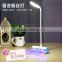 Rechargeable Dimmable Touch LED Book Reading Light Table Desk Lamp With Erasable Memo Pad