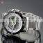 Shark Steel Analog Digital LCD Quatrz Waterproof White Dial Mens Sports Watch
