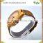Bamboo case Japan movt leather strap wooden watch fashion style imported bamboo watches