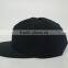Black Custom Adjustable Embroidery Plain Snapback Caps Wholesale