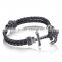 new viking anchor bracelet Braided Leather Bracelet for Men 316l stainless steel clasps for bracelet 3A zircon inlay