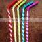 2016Hot Selling China Gold Drinking Straws Silicone or Plastic Drinking Straw