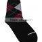 Latest Design Fashion Men Multicolor Geometric Soft Cotton Casual Dress Socks