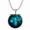 Halloween 2016 new fashion jewelry beaded chian 3 samll rabbit mouse photo glowing pendant necklace Christmas gift