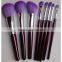 purple 16pcs powder foundation eyeshadow makeup brush set