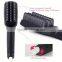 2 in 1 anion LCD electric fast straightener brush