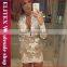 Wholesale fashion stock white spangle ladies long sleeve prom dress