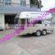 2017 Customized 4m full stainless steel fast food trailer/food trucks mobile food trailer/ food truck for sale