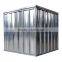 Water resistance prefab metal structure storage box with gas lever cover