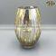 Hand blown silver plating crackle glass vases for wedding decoration
