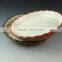 Hot selling cake plate, Eco-Friendly porcelain cake baking oven/plate, cheap stocked ceramic bake plate in stock