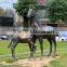 Copper mother and baby horse statue for sale