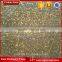 China popular polished gold veins black marble slab