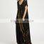 Guangzhou Clothing OEM Boho Deep V Neck Spandex and Rayon Tie Dye Dress