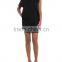 2015 Round Neck Solid Black Sleeveless Elegant Womens Casual Dress Wholesale