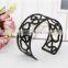 Latest black metal jewelry bangle,popular heart style bangle for young girls