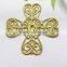 DIY hollow flower jewelry accessories brass flower shoe bag hair accessories