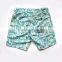 Summer Fashion Sea Vintage Swim Shorts Water Drainage Zip Fly Mens Swim Wear Custom Quick Drying Recycled Polyester Material