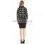 MGOO Latest Design Plain Pleated Knee Length Skirt For Ladies Magic Ruched Wrap Skirt China 15144A014