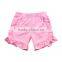 2017 New Summer Kids Children Toddler Cotton Girls Wholesale Cheap Soild Striped Icing Ruffle Shorts