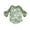Boya Baby Easter Boutique Clothing Ruffle Raglan T-shirt With Bunny Printed Pattern