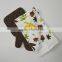 100% cotton kitchen towel set with oven glove & pot holder