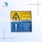 high quality customized warning self adhesive label