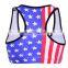 2017 New Design American Style Custom Printed Women Fitness Bra