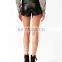 Perforated Faux Leather Shorts CSS0050