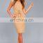 2017 sexy lace up bodycon midi dress for women