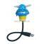 Hot sale cartoon mushroom mini usb fan toy six style mixs