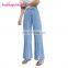 Bulk China Wholesale New Style Fashion Loose Light Blue Ladies Jeans Pants