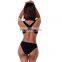 Black Female One Piece Swimsuit Trikinis 2017 Hollow Out Swimwear Bathing Suits Women Swimming Wears
