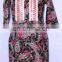 Women ethnic stylish balck color printed cotton designer kurta