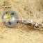 custom soft enamel round metal trolley coin holder keychain