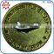 Zinc alloy promotion custom logo tungsten gold coins
