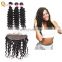 Queena 100% Human Hair Cheap Unprocessed Virgin Brazilian Body Wave Lace Frontals With Baby Hair