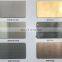 Astm a240 tp304 hairline finish golden color 410 grade golden stainless steel sheet