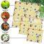 Earth Friendly Beeswax Food Wrap for Vegetables Bread Fruit Cheese with Reusable Grocery Produce Bags