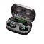 Waterproof Headphone Mic In-ear TWS Bluetooth Earphone With Power Bank