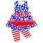 Flower boutique organic cotton clothes children wholesale newborn baby clothes