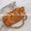 Women Cloud bag Soft Leather Hobos Bag Single Shoulder Purse Cross body Bag Luxury Handbag Purse Day  Clip mouth