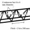 High quality 30 foot 80 foot  metal truss pole barn truss for sale