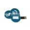 Акционный USB-карта с интерфейсом 2.0 100% реальной емкости, монетка-USB накопитель