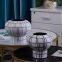 Nordic Creative Brown Stripe White Ceramic Table Vase For Hotel Showroom Decoration Art